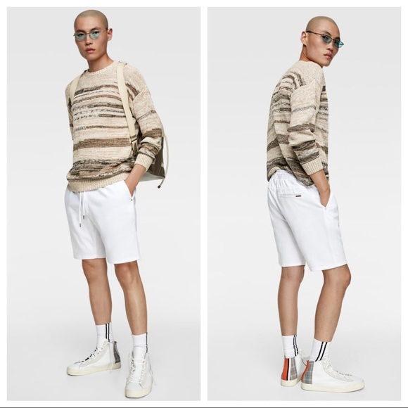 Zara Other - NWT. Zara White Bermuda Shorts. Size S.